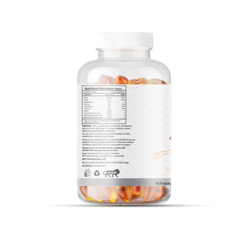 ONE WHEY Omega 3 Fish Oil 100 Soft Gels