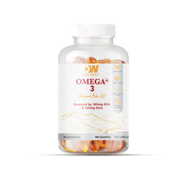 ONE WHEY Omega 3 Fish Oil 100 Capsules